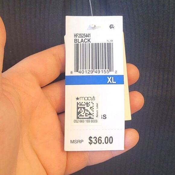 Hippie Rose Classic Black Ribbed Keyhole Neckline Sweater Size XL NWT - Picture 5 of 6